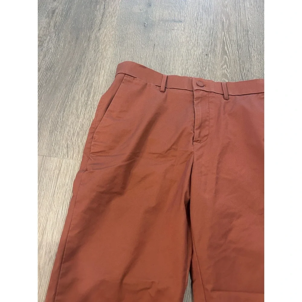 Banana Republic Mens Slim Fit Chino Pants Rust‎ Orange Burnt Sienna 31x30
